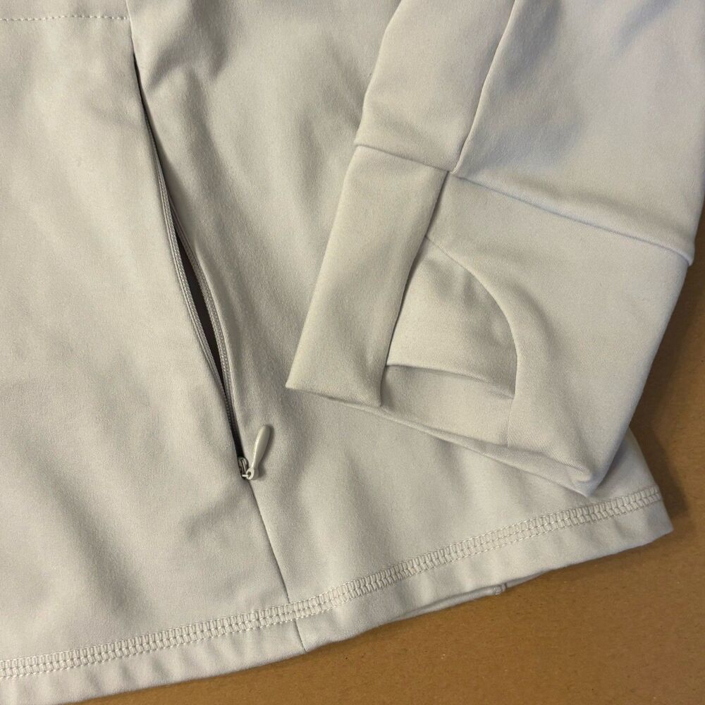 Fabletics Trinity Performance Jacket Light Gray Z… - image 4